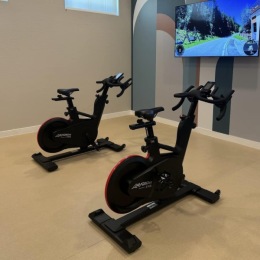 running equipment in a fitness room